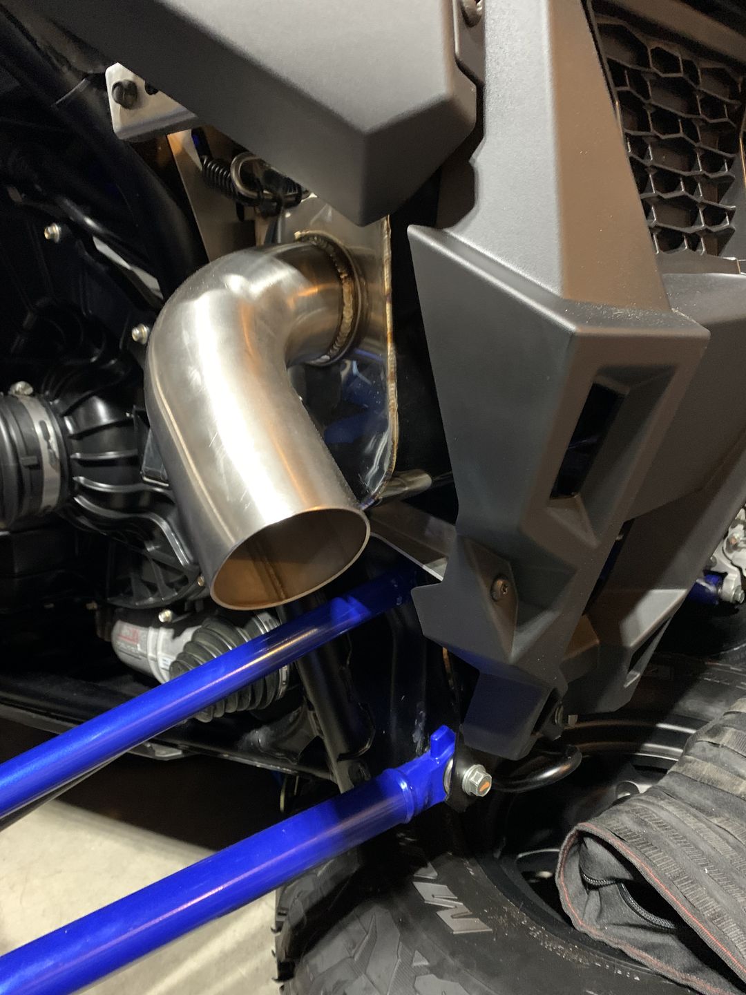 Customer photo review of 2020-2022 Polaris RZR PRO XP Turbo Sport Muffler, Slip-On Catless Sport Muffler