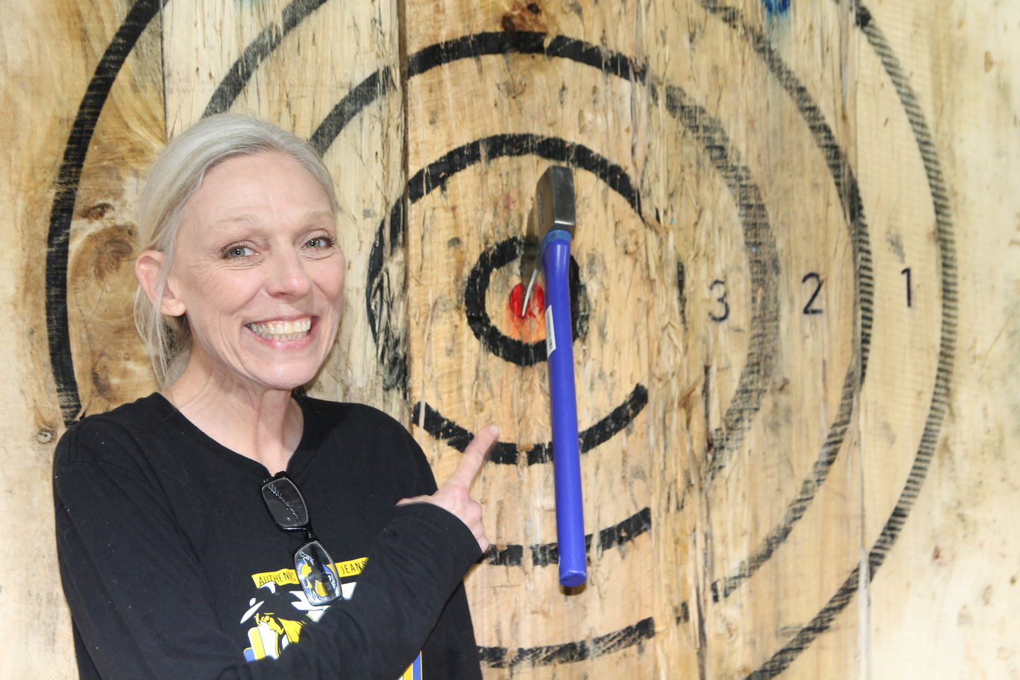 Customer photo review of WATL Kill Shot™ Throwing Axe