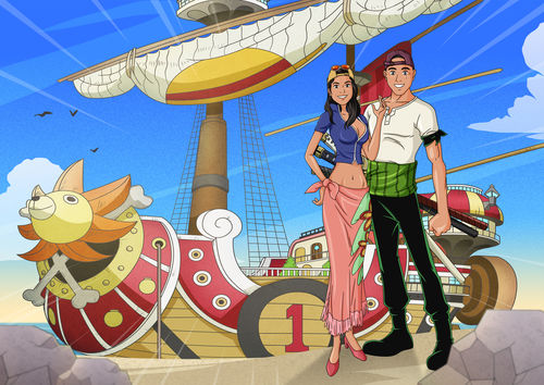 Customer photo review of Caricature cartoon dessinée à la main: Portrait Personnalisé Manga