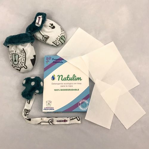 Customer photo review of Eco-Tiras de Detergente 40 lavados Natulim
