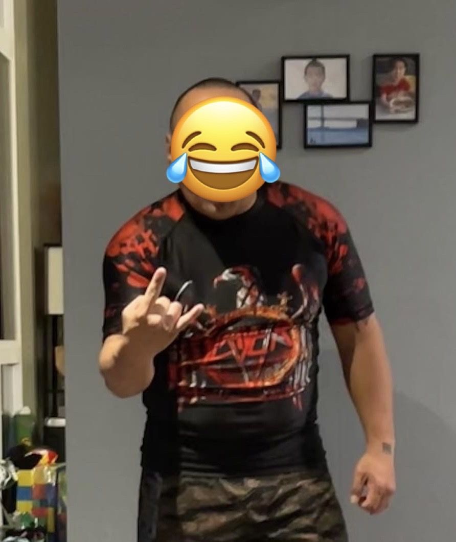 Customer photo review of The Slayer Premium Bjj Rash Guard For Men/Women