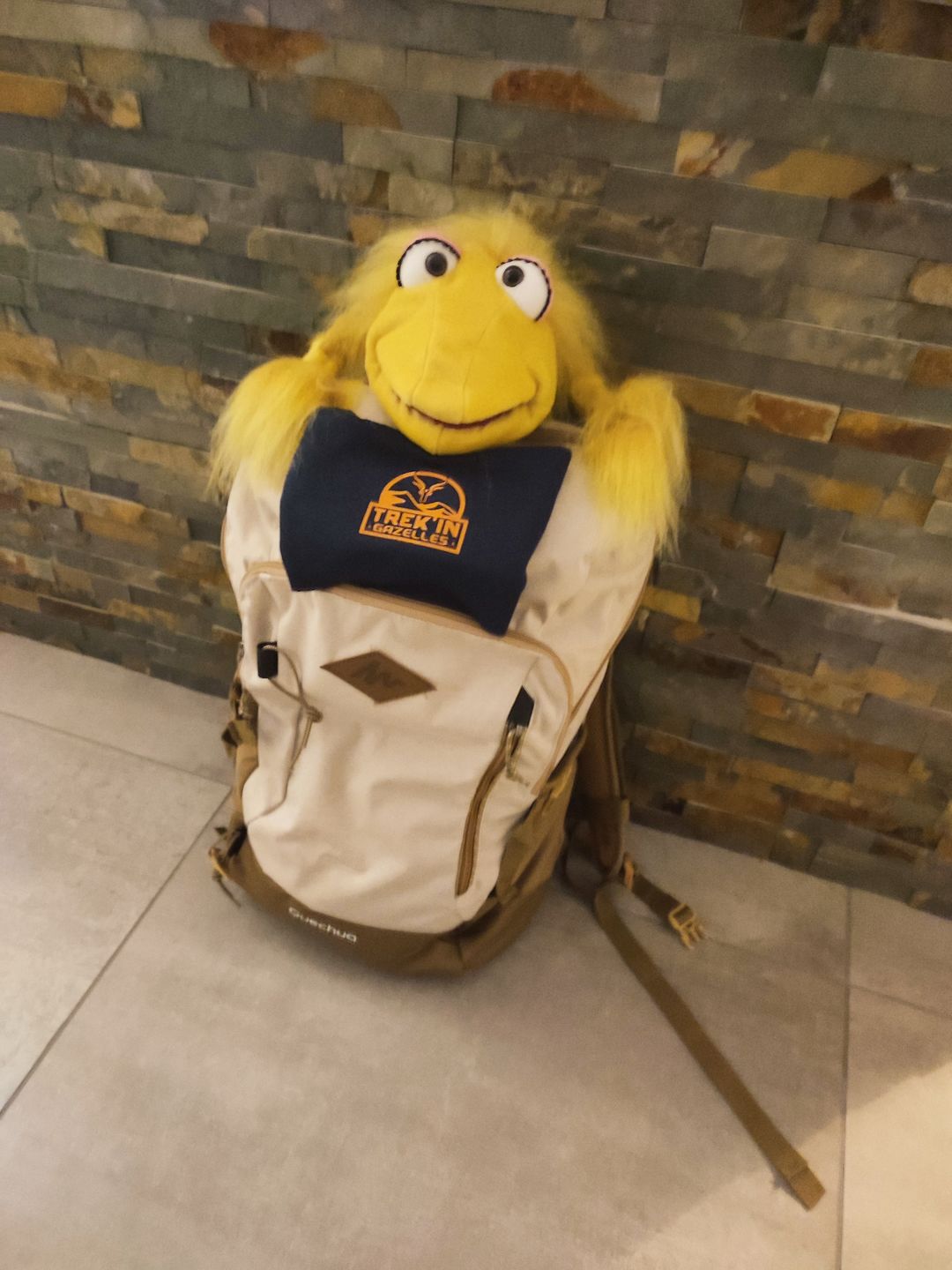 Customer photo review of Chaussette Jaune Marionnette