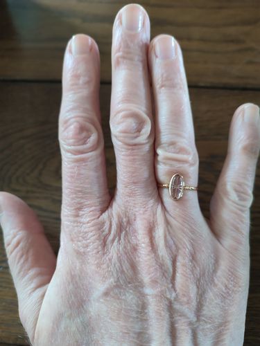 Customer photo review of Bague "Illusion" en Améthyste