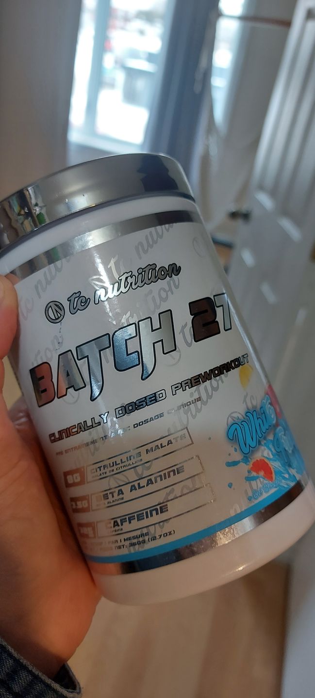 Customer photo review of TC Nutrition - Batch 27 Pre Workout 360g