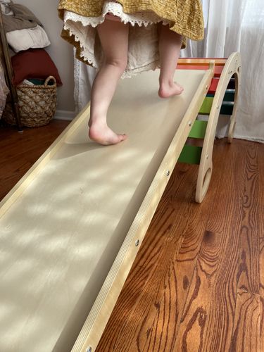 Customer photo review of Jumbo Reversible Rock Climbing Ramp - Natural