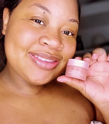 Customer photo review of Pink Pearl Illuminating Eye Cream