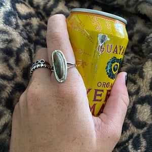 Customer photo review of Southwestern Style Authentic Turquoise Ring Sterling Silver