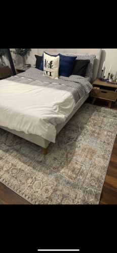 Customer photo review of Le Grand Louvre Blue Rug