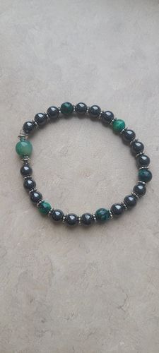 Customer photo review of 15.5" Turquoise Chryscolla Round 4mm/6mm/8mm/10mm beads,Green blue gemstone beads