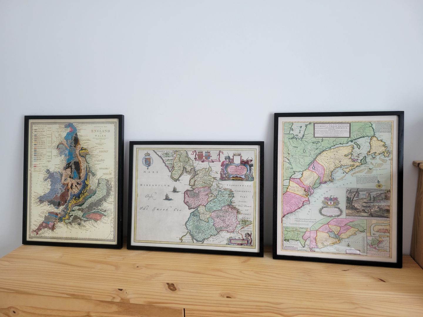 Customer photo review of Old Map of Lancashire, 1654 by Joan Blaeu - Manchester, Liverpool, Preston, Blackburn, Windermere