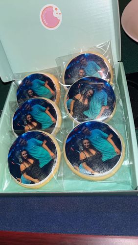 Customer photo review of Edible Image Cookies