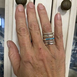 Customer photo review of Sterling Silver Southwestern Style Turquoise Ring