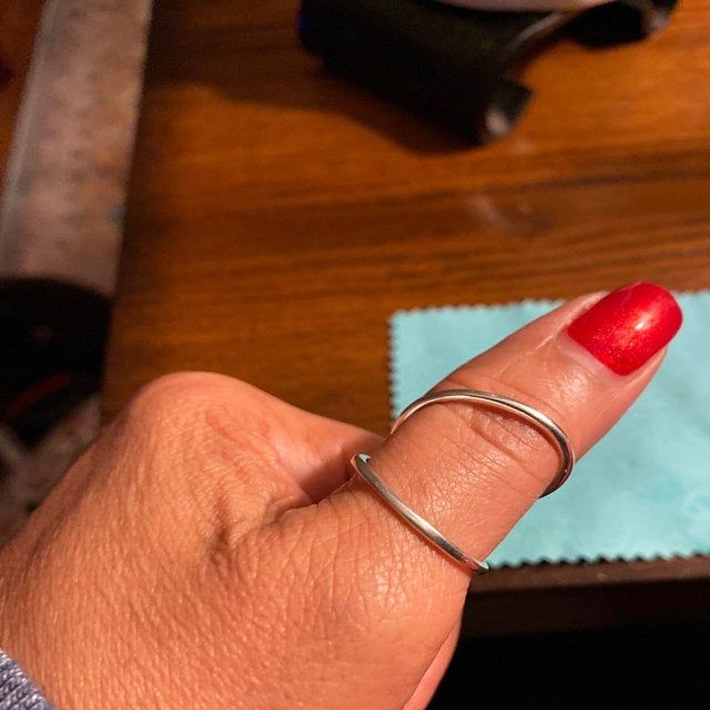 Customer photo review of Women's Splint Ring Sterling Silver