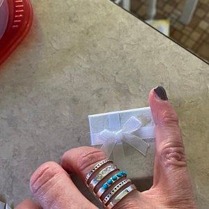 Customer photo review of Sterling Silver Southwestern Style Turquoise Ring