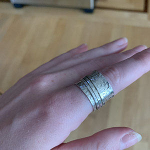 Customer photo review of Unique Fidget Spinner Ring Sterling Silver