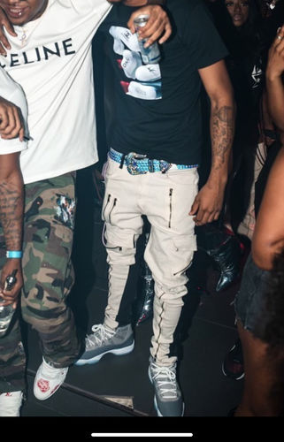 Customer photo review of Two Tone Multi Zip Denim (Black - Bone)
