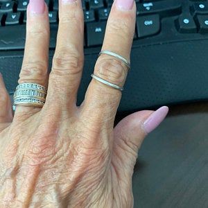 Customer photo review of Women's Splint Ring Sterling Silver