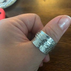 Customer photo review of Unique Fidget Spinner Ring Sterling Silver