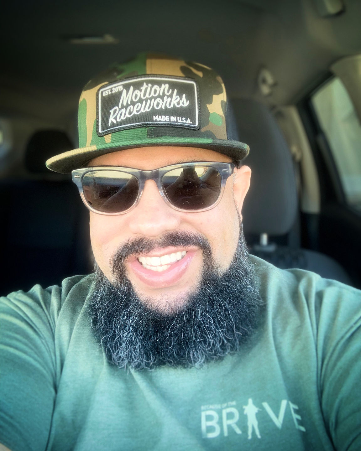 Customer photo review of Motion Heritage Green Camo Flatbill Snapback 95-121