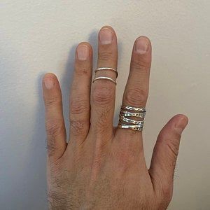 Customer photo review of Women's Splint Ring Sterling Silver