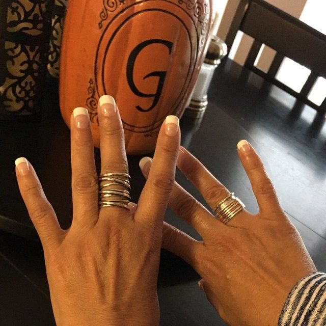 Customer photo review of Chunky Wrap Wide Band Ring Sterling Silver