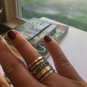 Customer photo review of Sterling Silver Southwestern Style Turquoise Ring