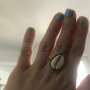 Customer photo review of Cowrie Shell Boho Ring Sterling Silver