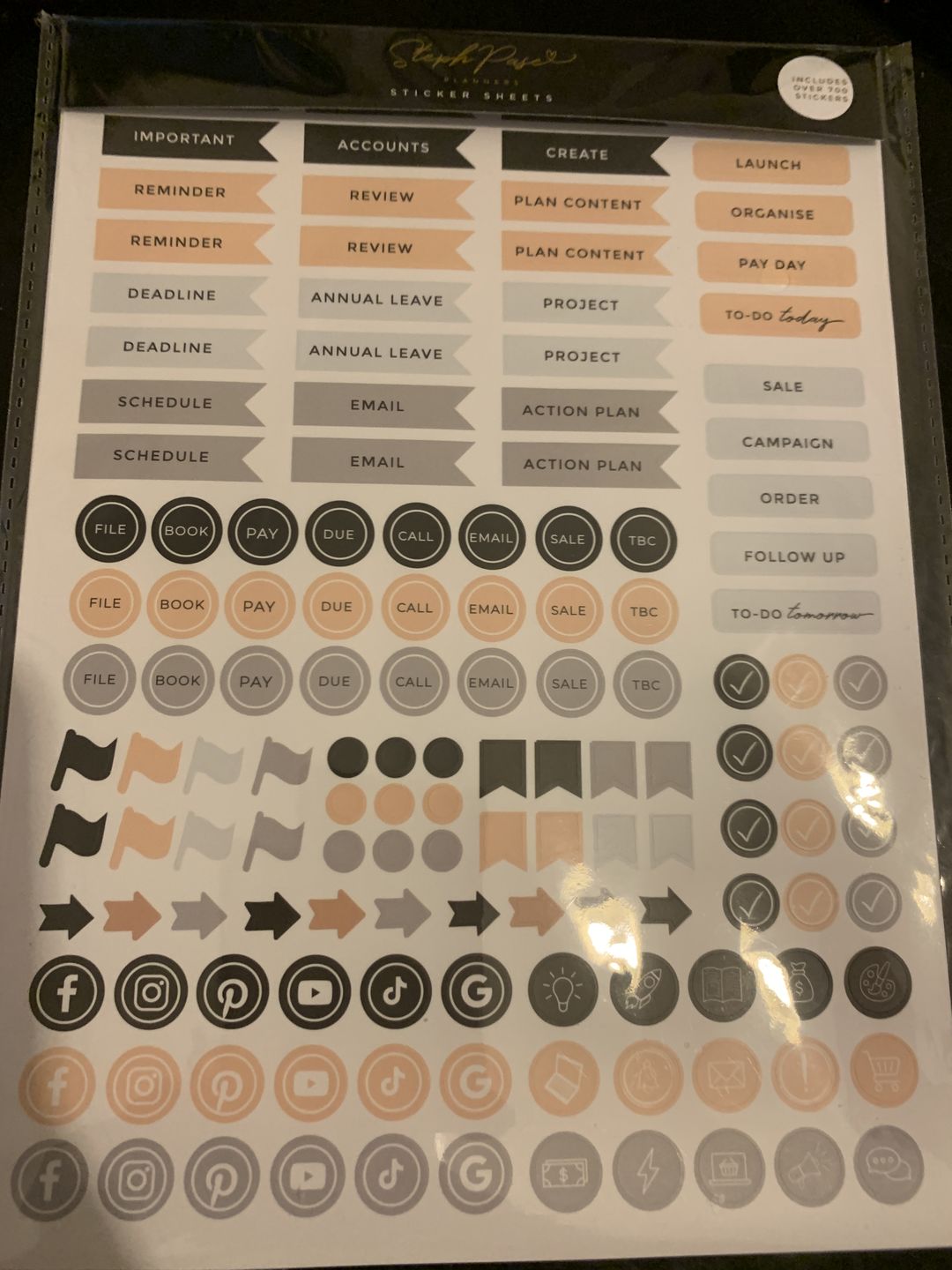 Customer photo review of NEW Sticker Pack Business Black