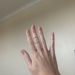 Customer photo review of Women's Splint Ring Sterling Silver