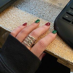 Customer photo review of Wrap Ring with Boho Engraving Sterling Silver