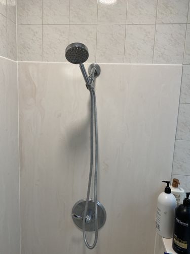 Customer photo review of All Metal Handheld Shower Head Set, Low Flow 1-Spray, 1.75 GPM