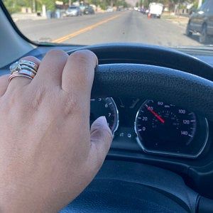Customer photo review of Chunky Spinner Ring with Moonstone Sterling Silver