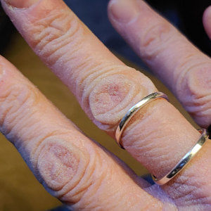 Customer photo review of Women's Splint Ring Sterling Silver