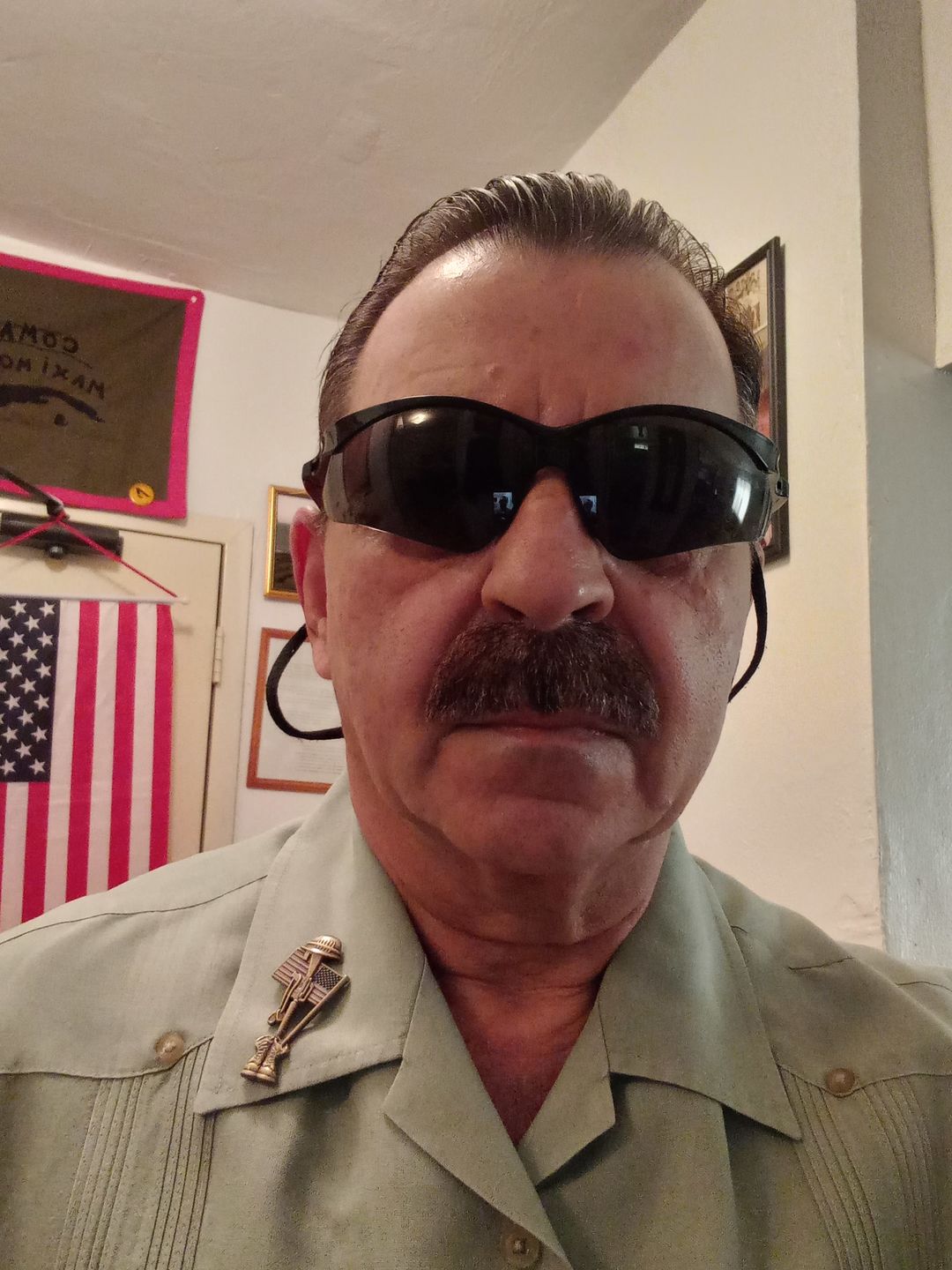 Customer photo review of Fallen Soldier USA Memorial Pin