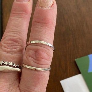 Customer photo review of Women's Splint Ring Sterling Silver