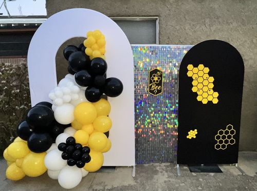 Customer photo review of 5X7ft Open Wall with Backdrop Cover for Party Decoration