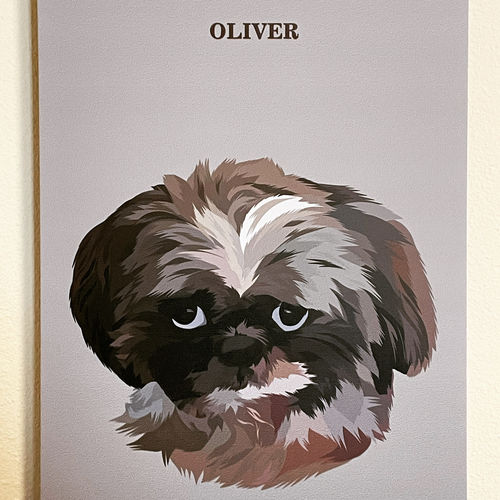 Customer photo review of The Passport - Custom Pet Canvas