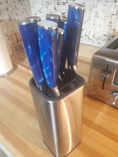 Customer photo review of Stainless Steel Knife Holder