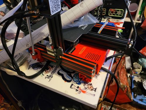 Customer photo review of Tronxy 3D Printer Parts Red Blue Decorative Strip Flat Seal for Aluminum Profile Soft Slot Cover Panel Holder New