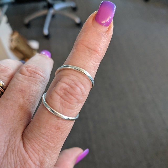 Customer photo review of Women's Splint Ring Sterling Silver
