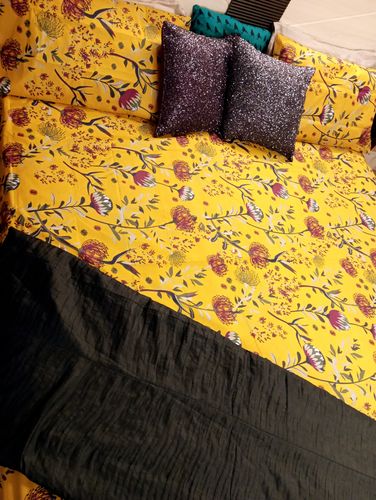Customer photo review of Mustard Floral- Bed Sheet Set