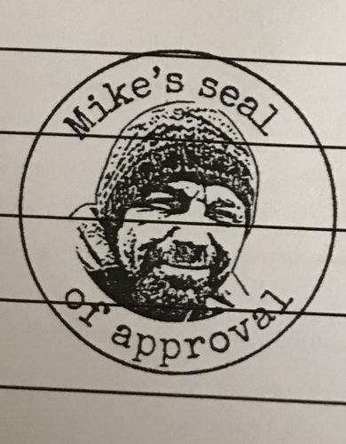 Customer photo review of Self-Inking Face Stamp