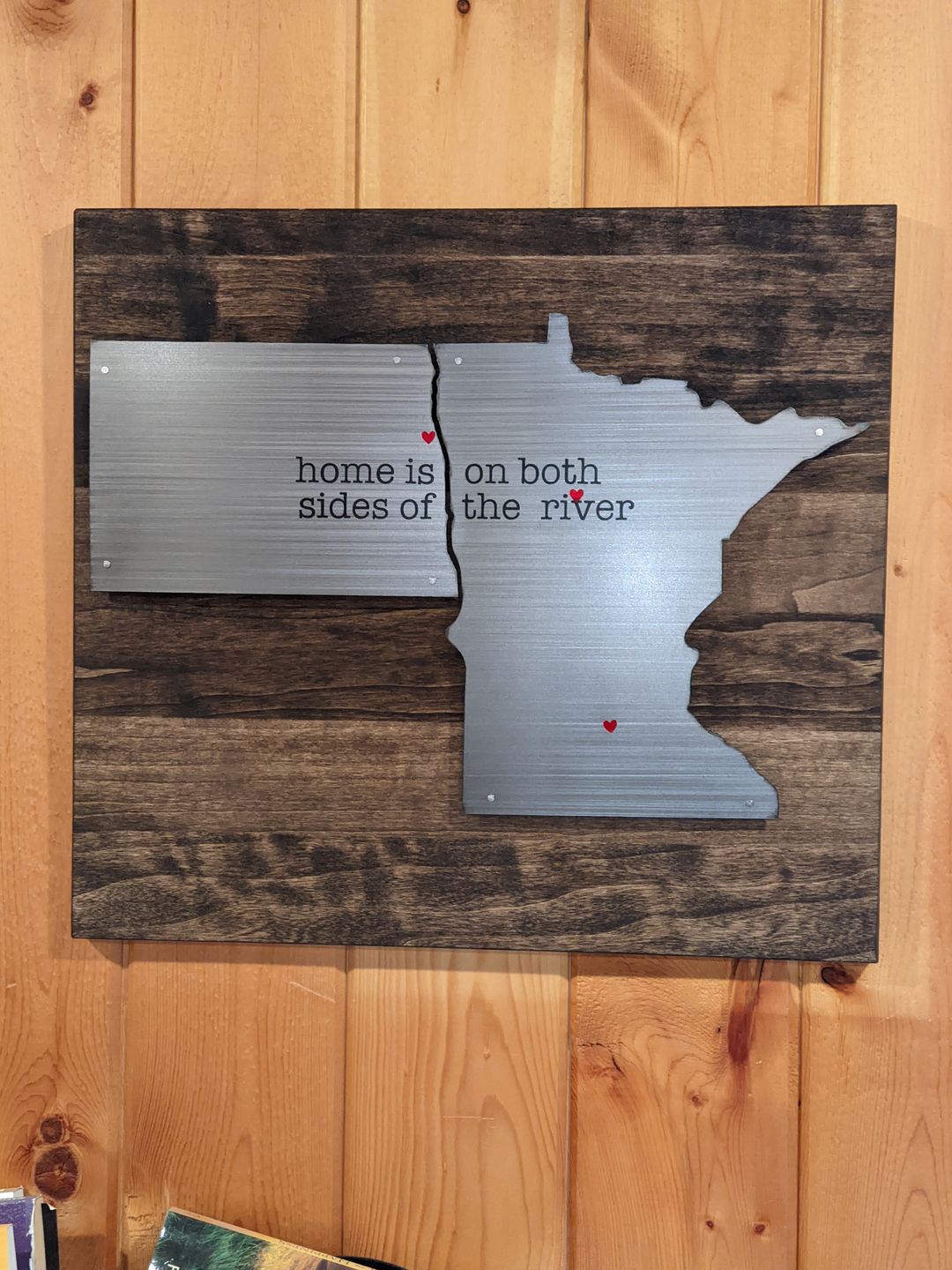 Customer photo review of Minnesota/North Dakota Both sides of the river