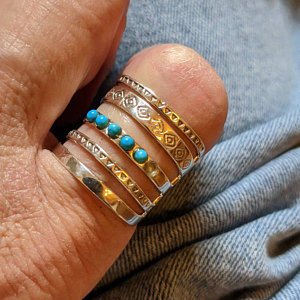 Customer photo review of Sterling Silver Southwestern Style Turquoise Ring