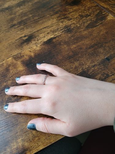 Customer photo review of Braided Ring - Silver