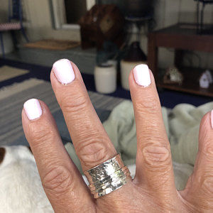 Customer photo review of Sterling Silver Flowers Meditation Ring