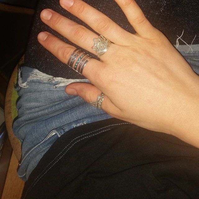 Customer photo review of Sterling Silver Southwestern Style Turquoise Ring