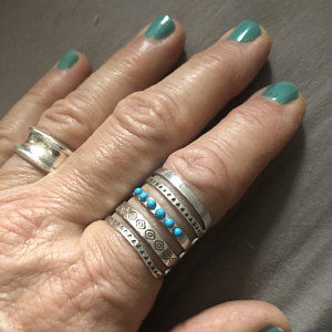 Customer photo review of Sterling Silver Southwestern Style Turquoise Ring