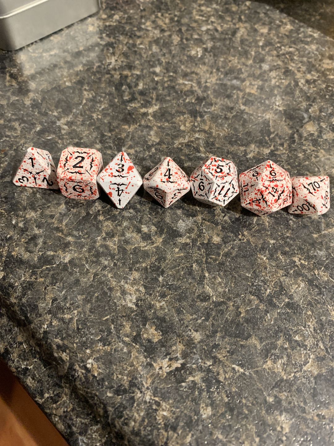Customer photo review of THE SWORD OF VLAD METAL DICE SET