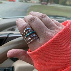 Customer photo review of Sterling Silver Southwestern Style Turquoise Ring
